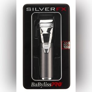 BaByliss PRO FX870S Metal Cordless Clipper - Silver